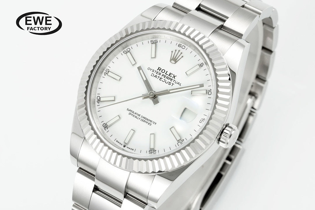 Rolex EWE Factory Datejust 41mm Men Watch, 3235 Automatic Movement, 904L Steel