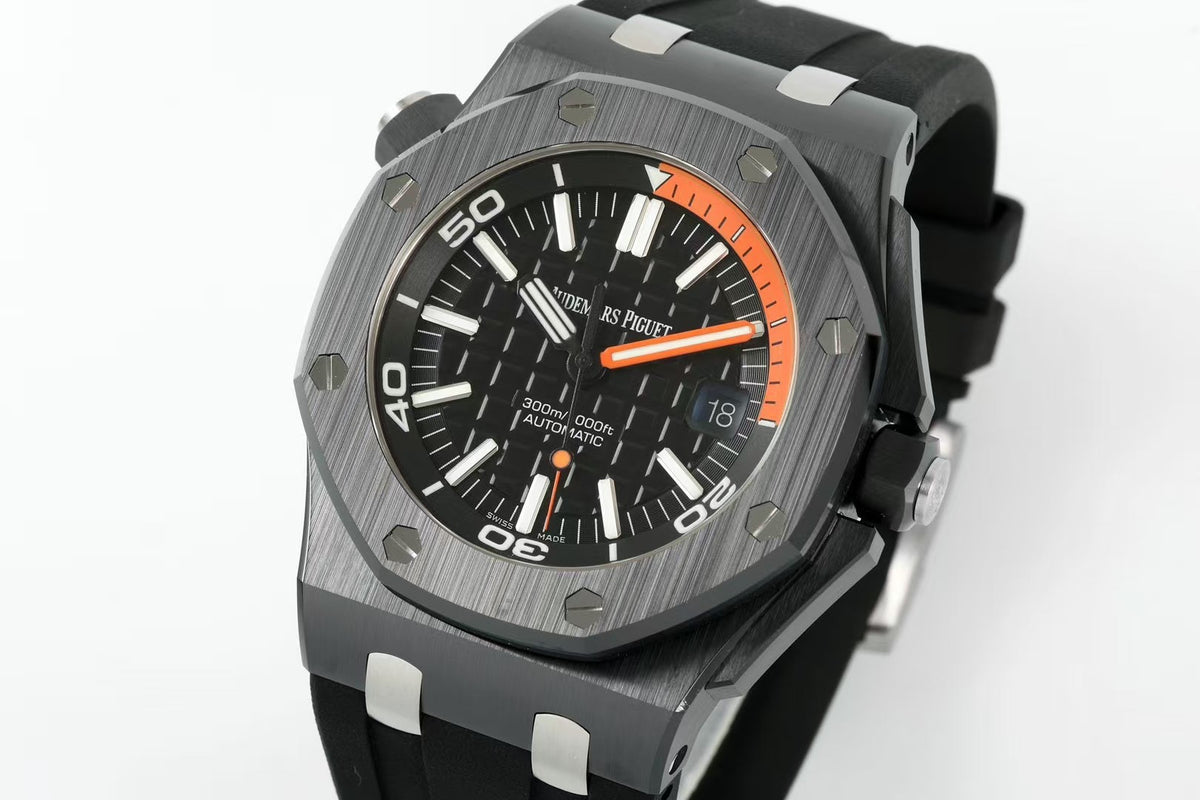 Audemars Piguet Royal Oak Offshore APS‑Factory 15707CE Black‑Ceramic Automatic Dive Watch