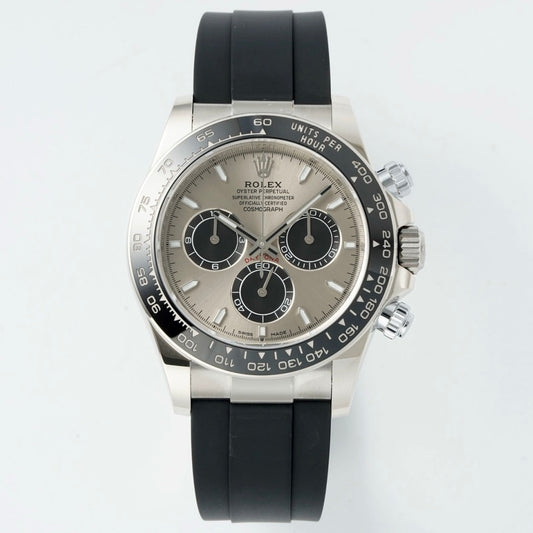 Rolex Cosmograph Daytona 18K Gold Plated Automatic Chronograph Watch Rubber Strap