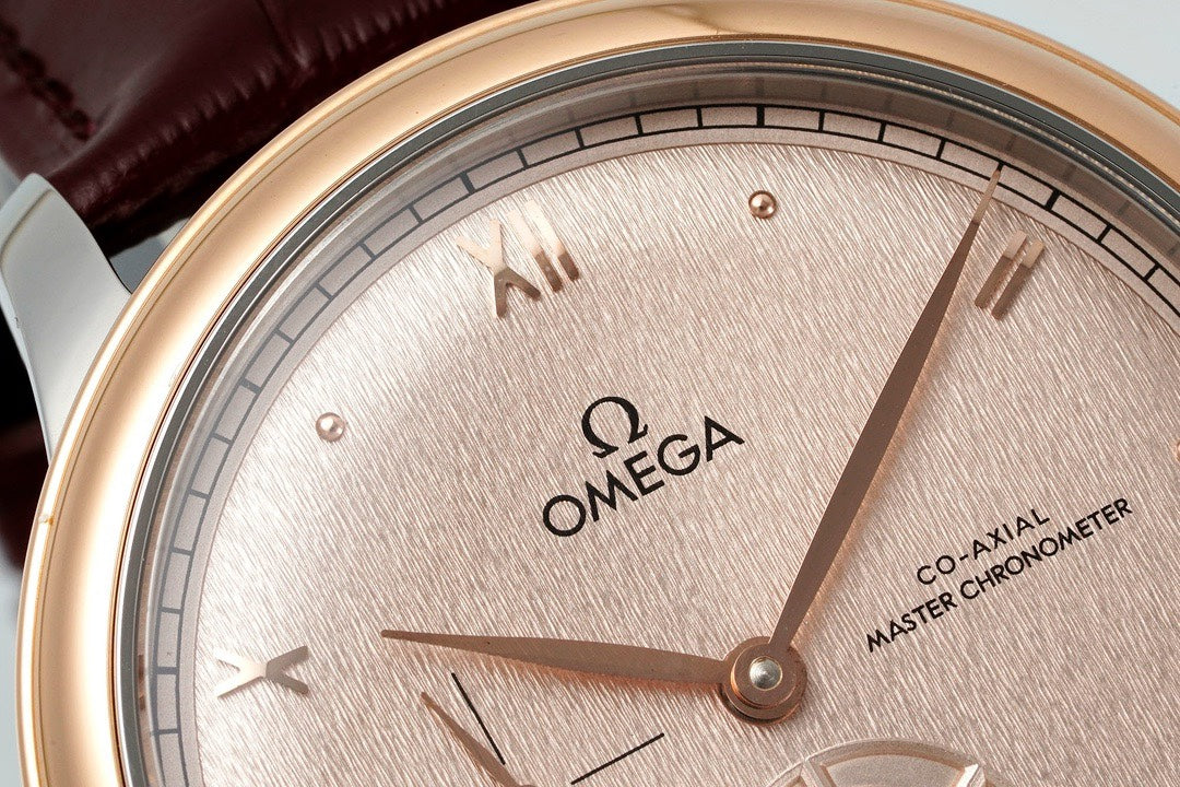Omega De Ville Power‑Reserve Automatic Mechanical Watch, Genuine Calfskin Leather Strap