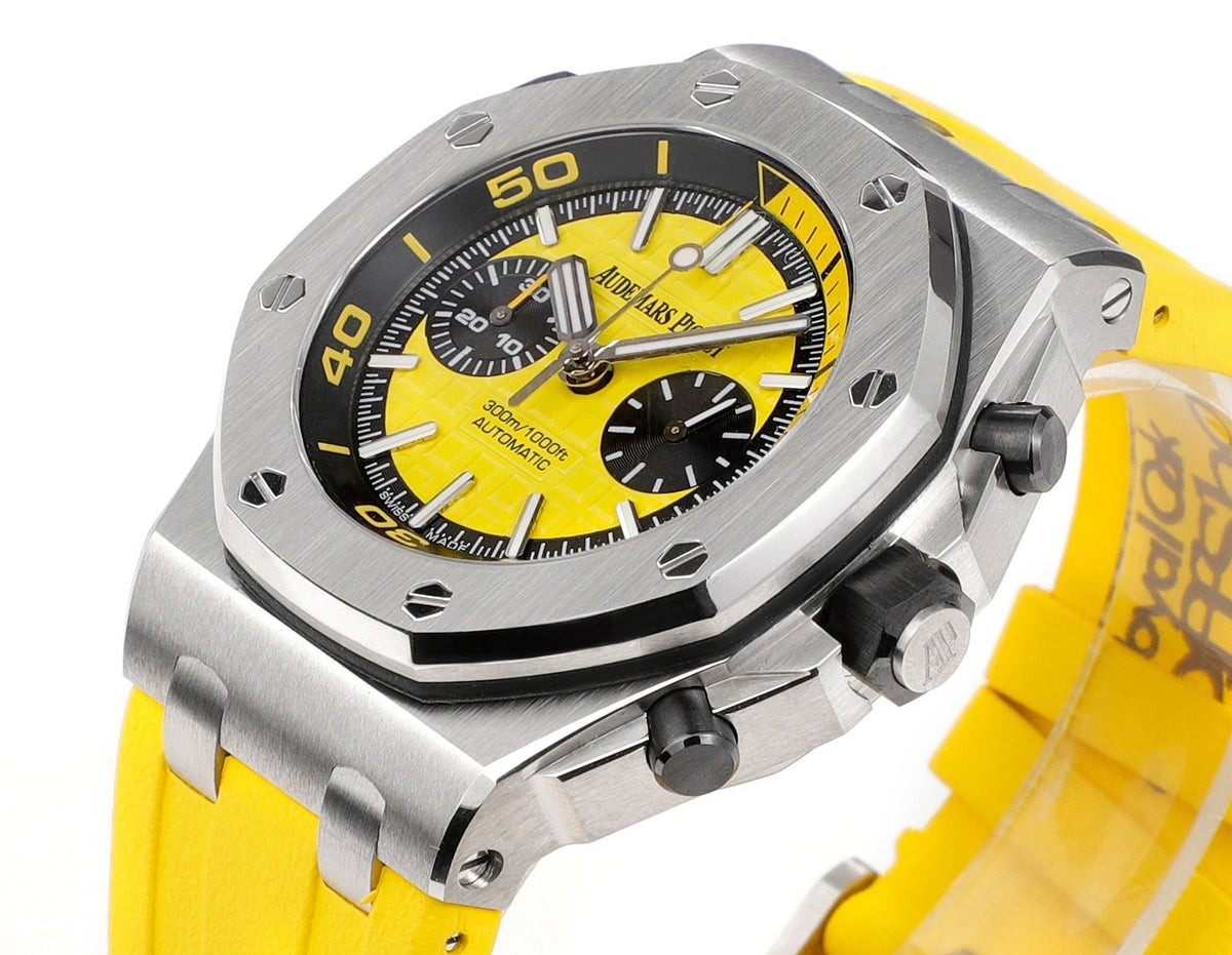 Audemars Piguet Royal Oak Offshore Chronograph 42mm | Cal.3124 Automatic Watch Rubber Strap