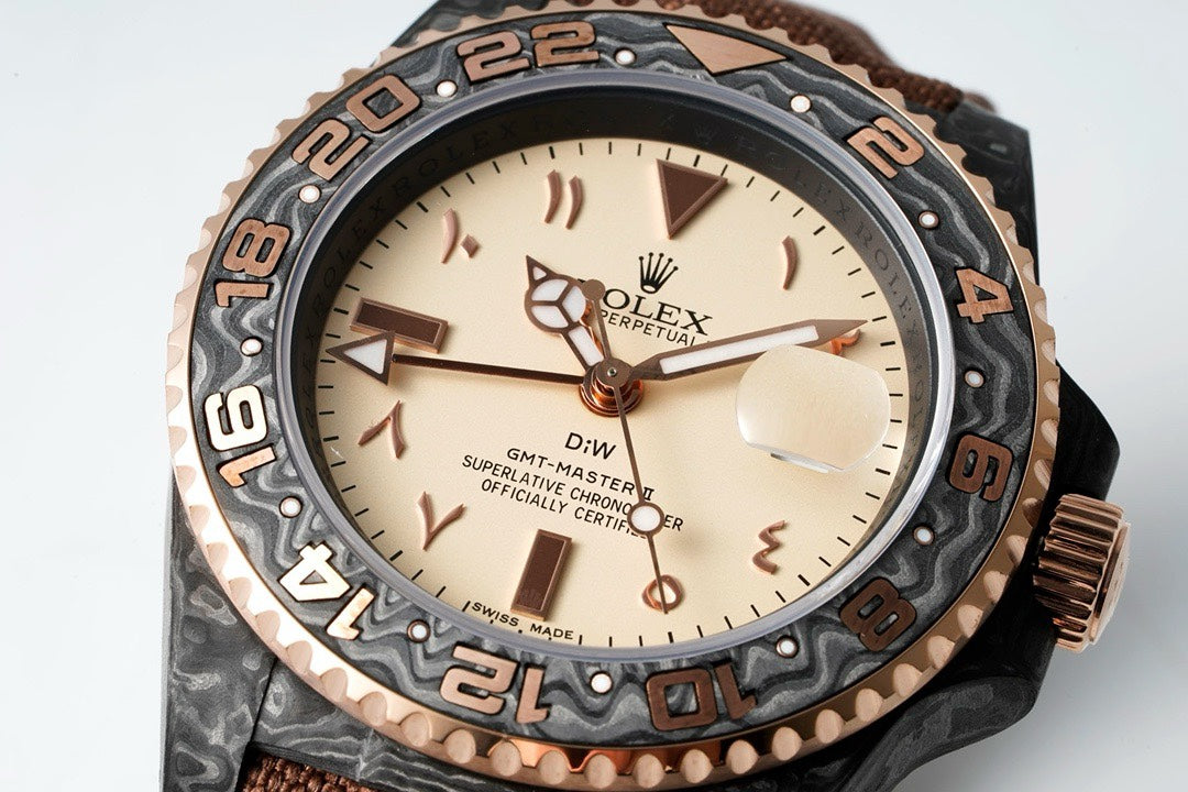 Rolex GMT-Master II Carbon Watch | Cal.3186 Automatic Movement, Forged Carbon Case