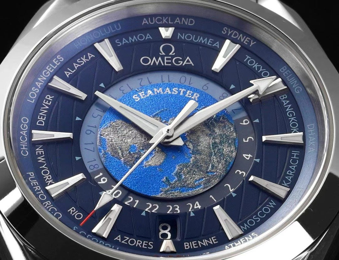 OMEGA Seamaster Worldtimer 43mm Cal.8938 Automatic Watch N1 V2 Upgrade Version