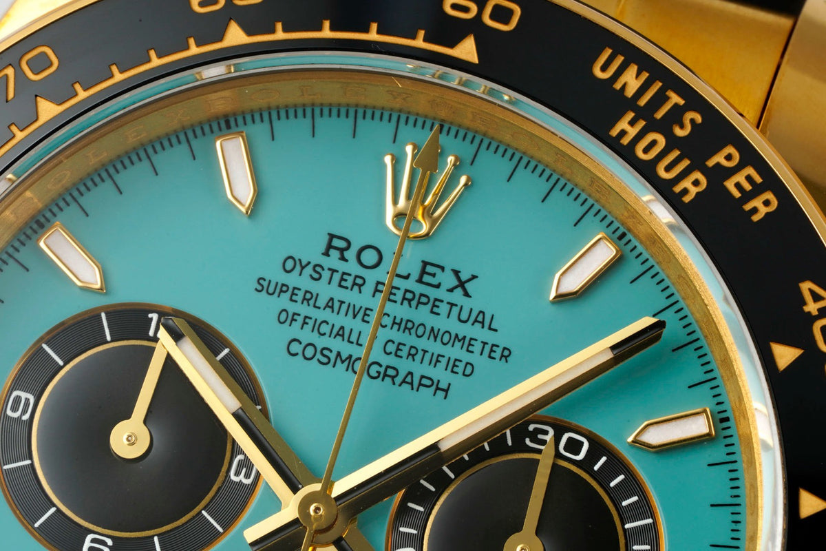 Rolex Cosmograph Daytona 18K Gold Plated Automatic Chronograph Watch Rubber Strap
