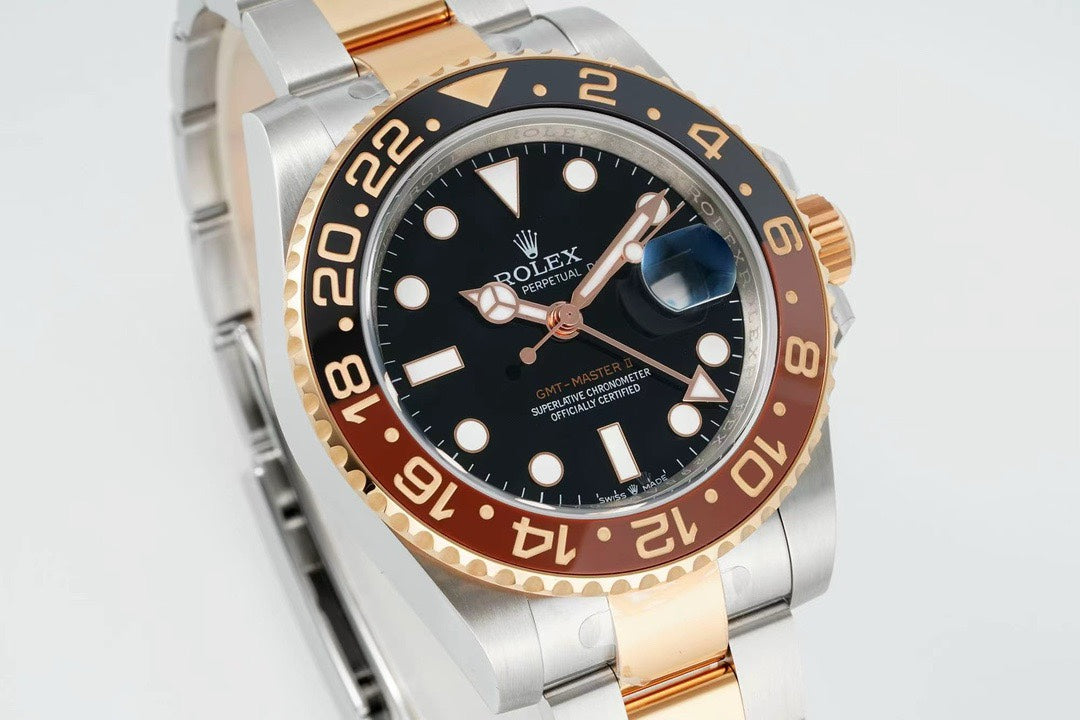 Rolex GMT Travel Watch 904L Steel Cal.3285 Movement