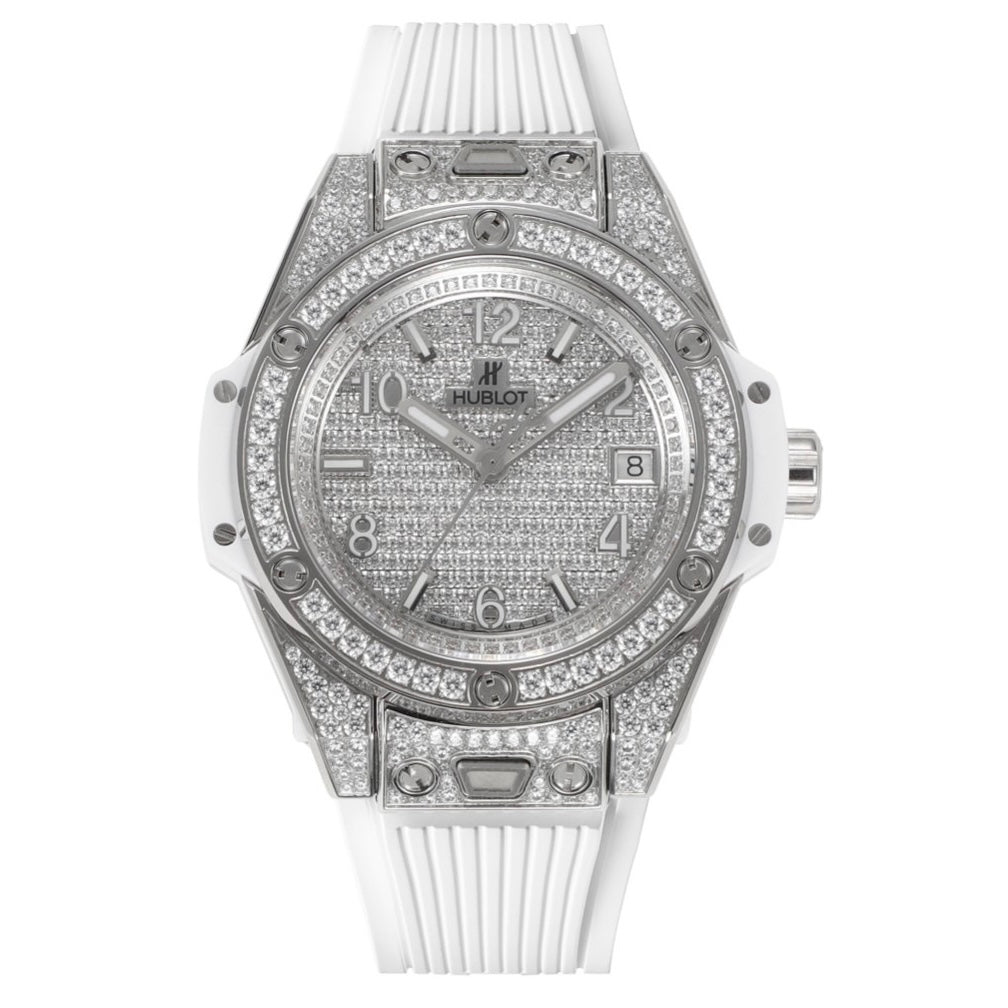 Hublot Big Bang One Click Full Paved Diamond 39mm Automatic Ladies Watch