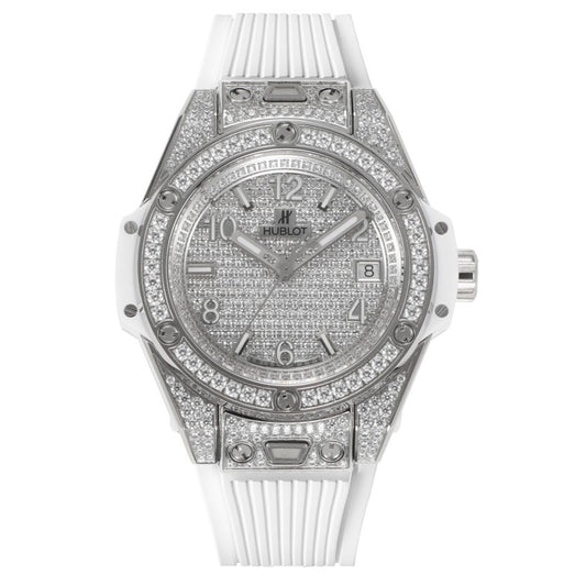 Hublot Big Bang One Click Full Paved Diamond 39mm Automatic Ladies Watch