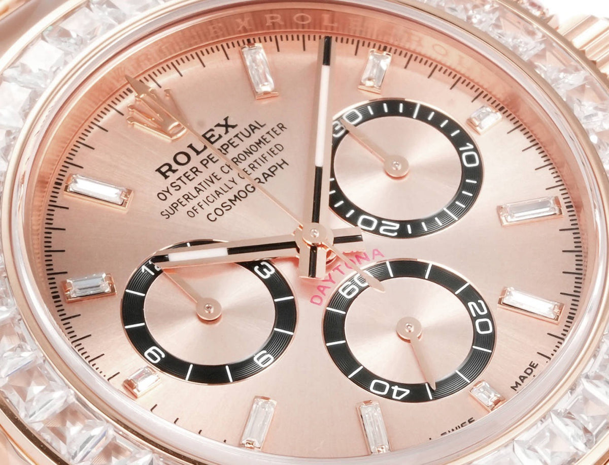 Rolex Cosmograph Daytona 40mm N+ Factory V2 Weighted Baguette Bezel Automatic Watch