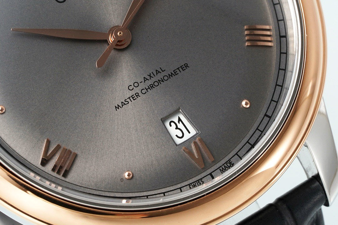 Omega De Ville Power‑Reserve Automatic Mechanical Watch, Genuine Calfskin Leather Strap