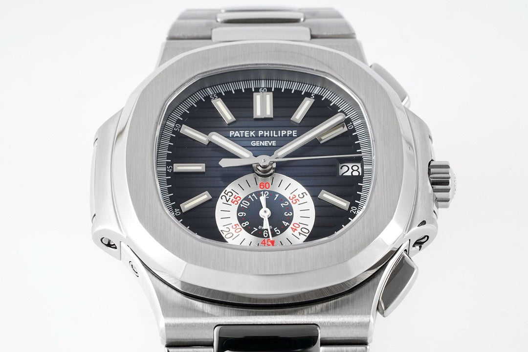 Patek Philippe Nautilus 5980 Chronograph Watch, 40.5mm, Real Working Small Second & Chronograph Functions
