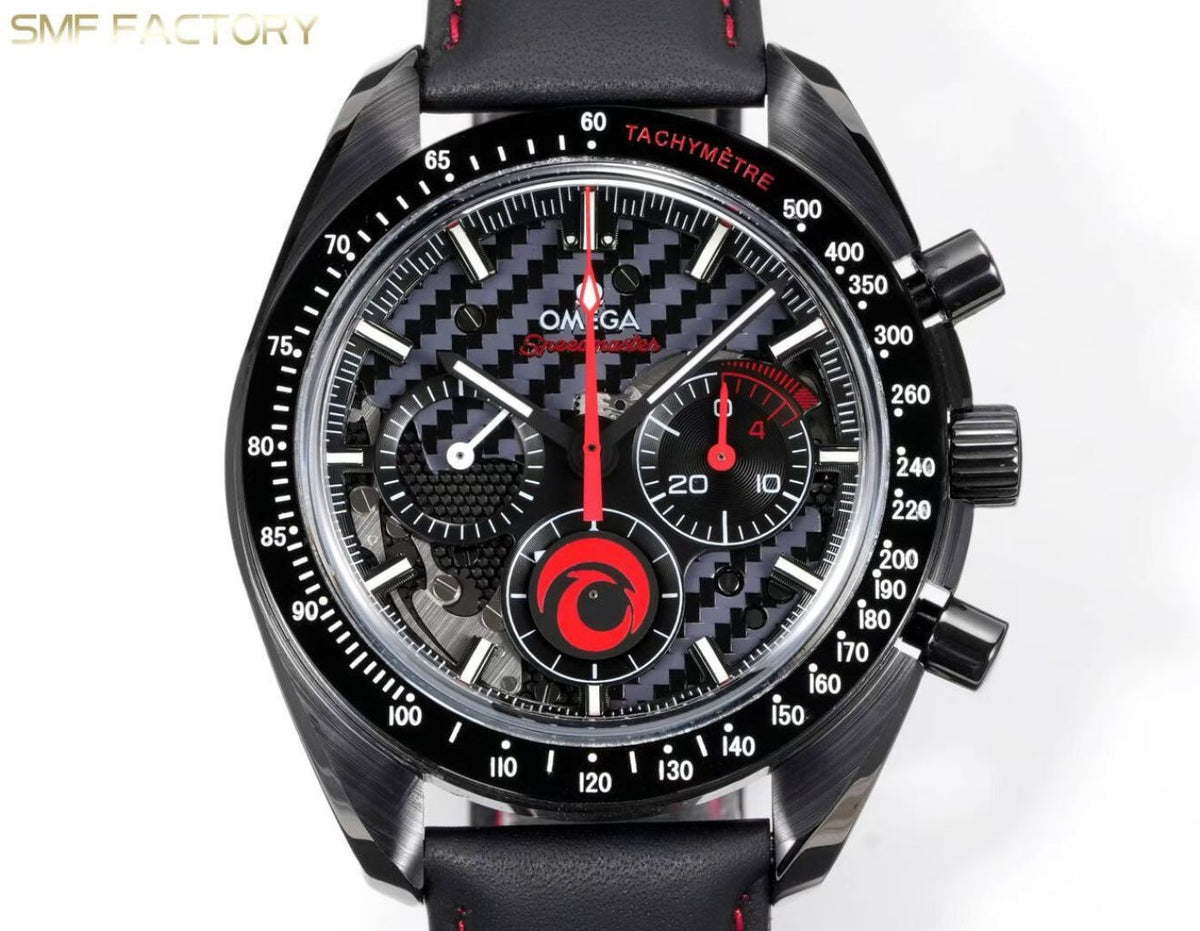 Omega Speedmaster Dark Side of the Moon SMF RW6 Top‑Grade Manual Chronograph Watch Genuine Ceramic Case