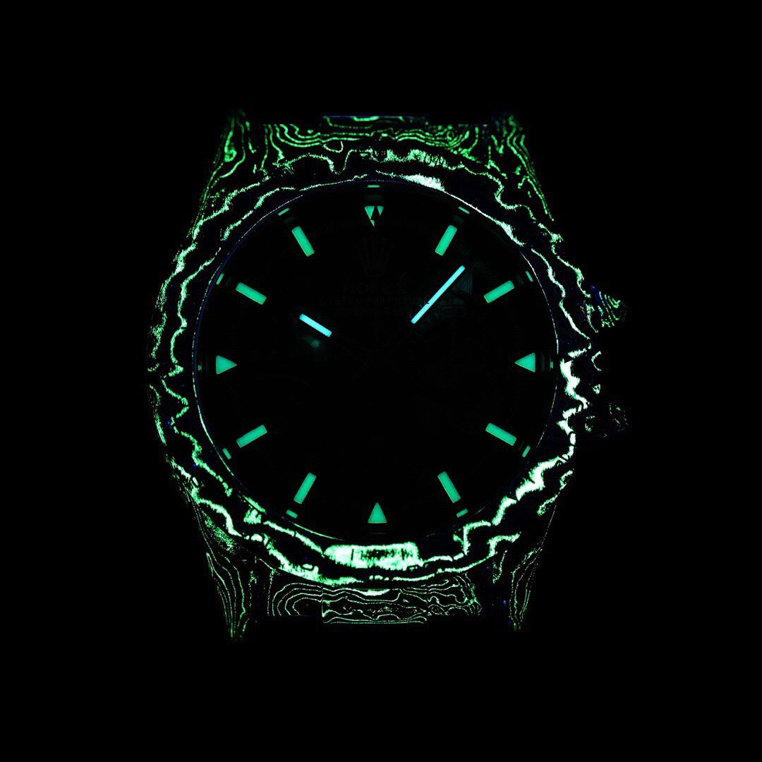 Rolex Diw Carbon Skeleton Chronograph