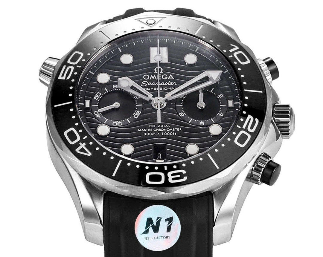 OMEGA Seamaster 300 Chronograph 44mm Dive Watch Cal.9900 Full Function Ceramic Bezel