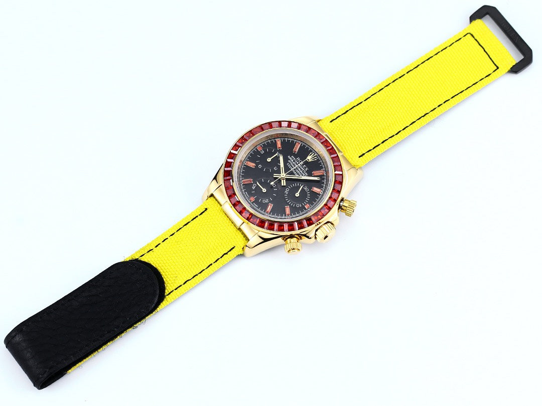 Rolex Cosmograph Daytona Super Clone Watch | Pumpkin Ruby Bezel, 43mm