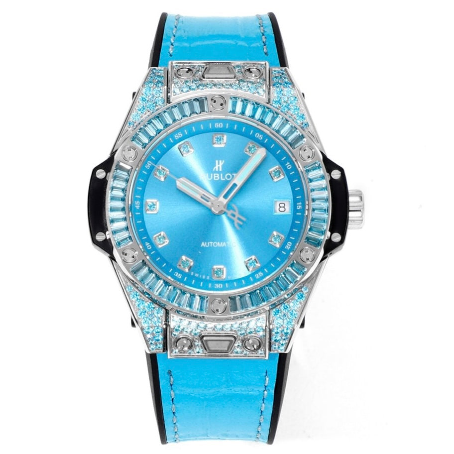 Hublot Big Bang One Click Rainbow Gemstone 39mm Automatic Ladies Watch