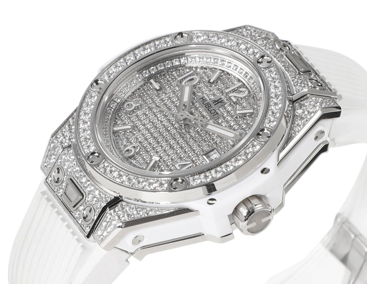 Hublot Big Bang One Click Full Paved Diamond 39mm Automatic Ladies Watch