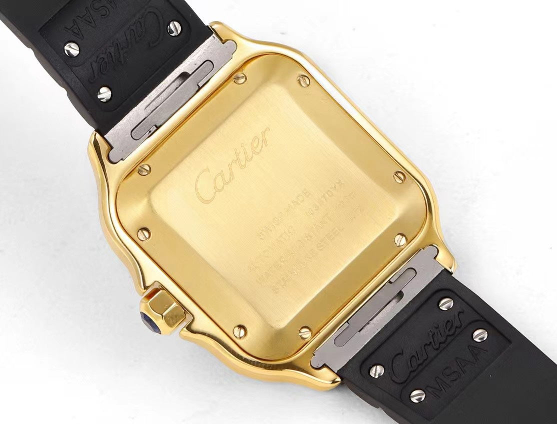 Cartier Santos Rubber Strap | THB Factory 39.8mm Automatic Watch