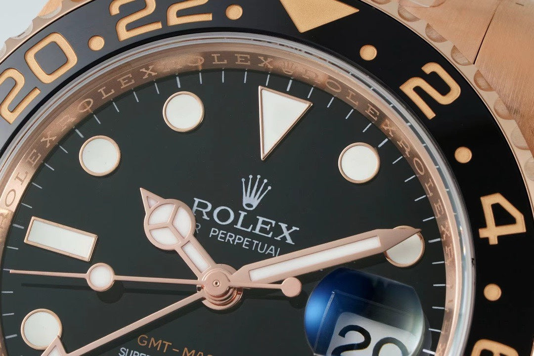 Rolex GMT Travel Watch 904L Steel Cal.3285 Movement