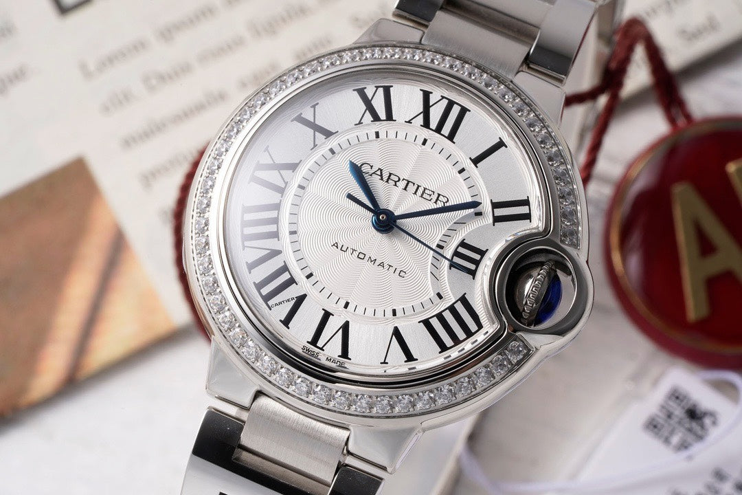 Cartier Ballon Bleu AF Upgraded 33mm Women Automatic Wristwatch