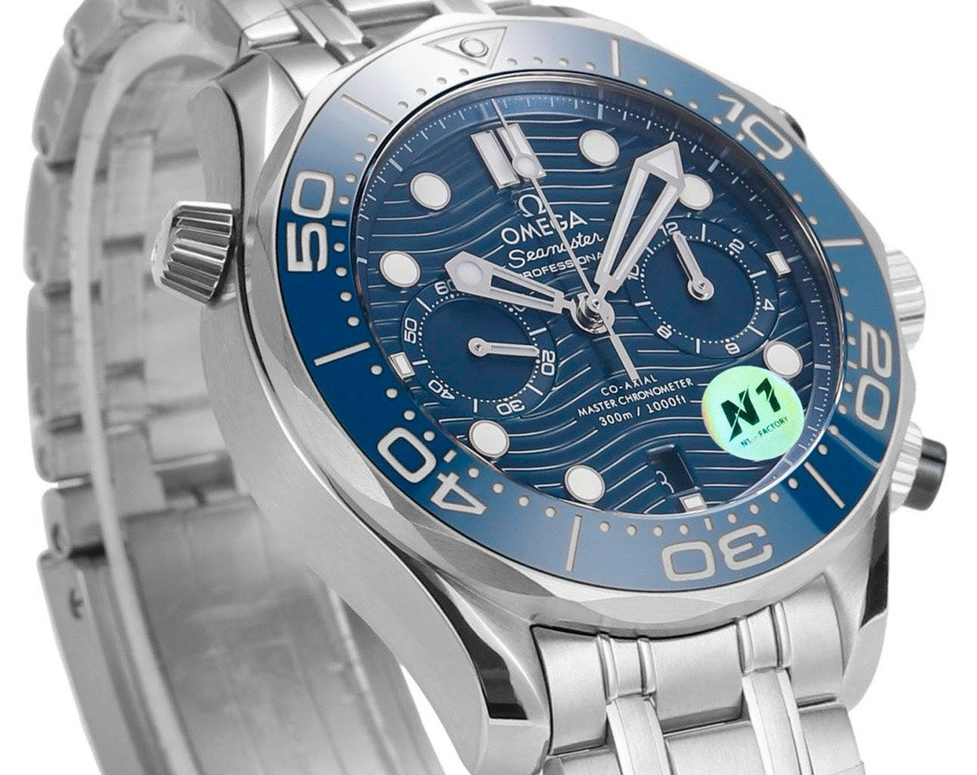 OMEGA Seamaster 300 Chronograph 44mm Dive Watch Cal.9900 Full Function Ceramic Bezel