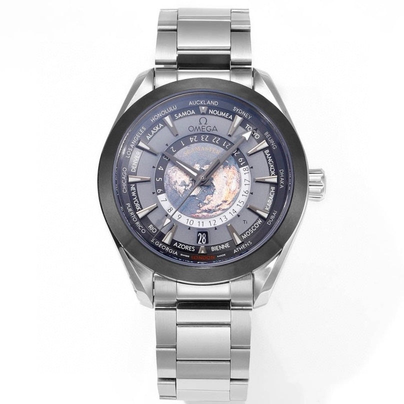 OMEGA Seamaster Worldtimer 43mm Cal.8938 Automatic Watch N1 V2 Upgrade Version
