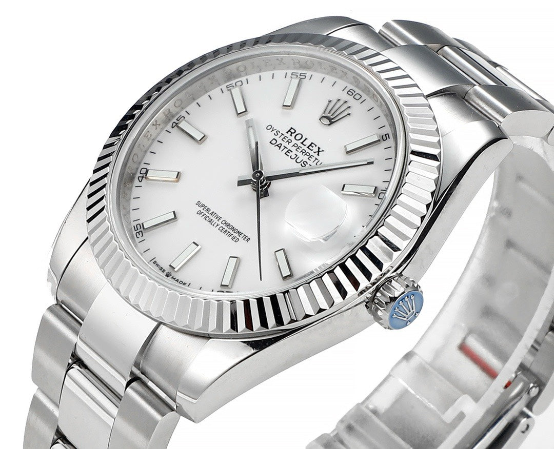 Rolex Datejust 41mm Automatic Watch 3235 Movement 72‑Hour Power Reserve Fluted Bezel
