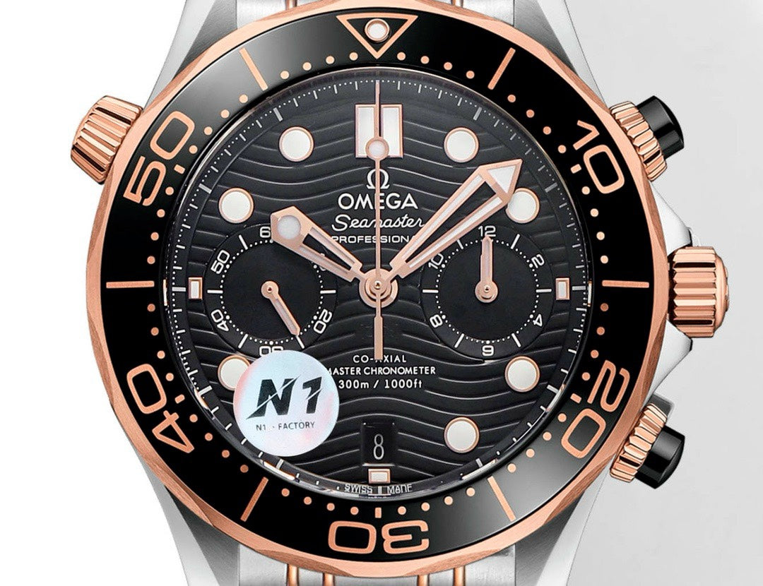 OMEGA Seamaster 300 Chronograph 44mm Dive Watch Cal.9900 Full Function Ceramic Bezel