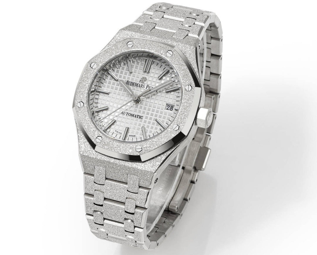 Audemars Piguet Royal Oak 37mm 15454 Frosted Gold Ladies Automatic Watch