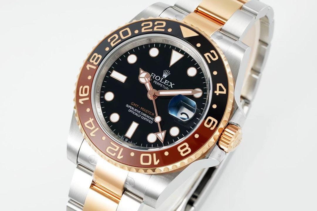 Rolex GMT Travel Watch 904L Steel Cal.3285 Movement