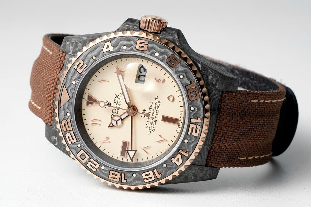 Rolex GMT-Master II Carbon Watch | Cal.3186 Automatic Movement, Forged Carbon Case