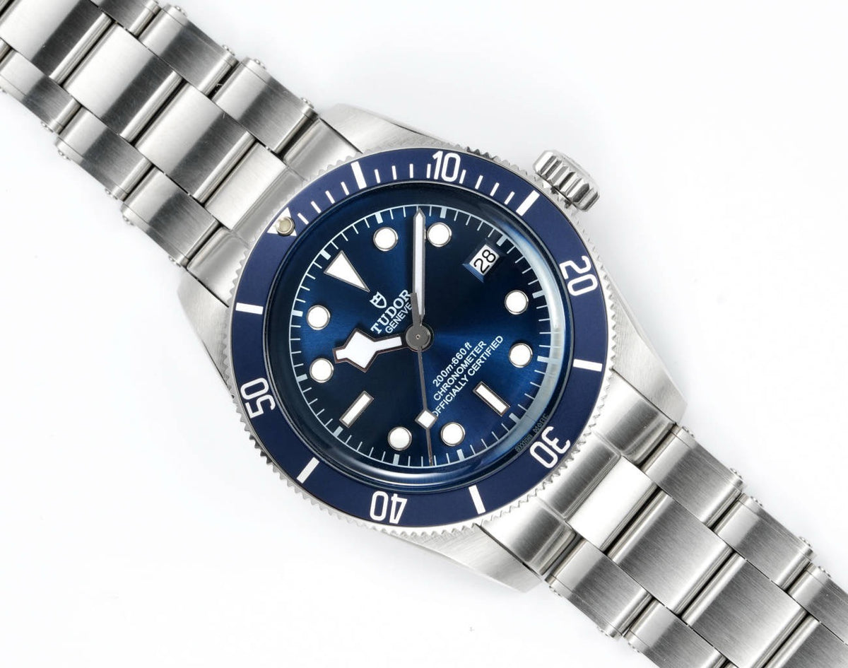 Tudor Black Bay GMT Automatic Diver Watch 41mm, Domed Sapphire Crystal, Rivet Stainless Steel Bracelet, Multiple Ceramic Bezel Color Options