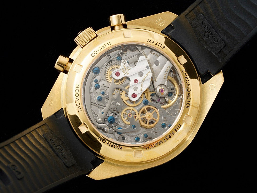 OMEGA Speedmaster Moonwatch 3861 Caliber Moonshine 18K Gold Chronograph 42mm