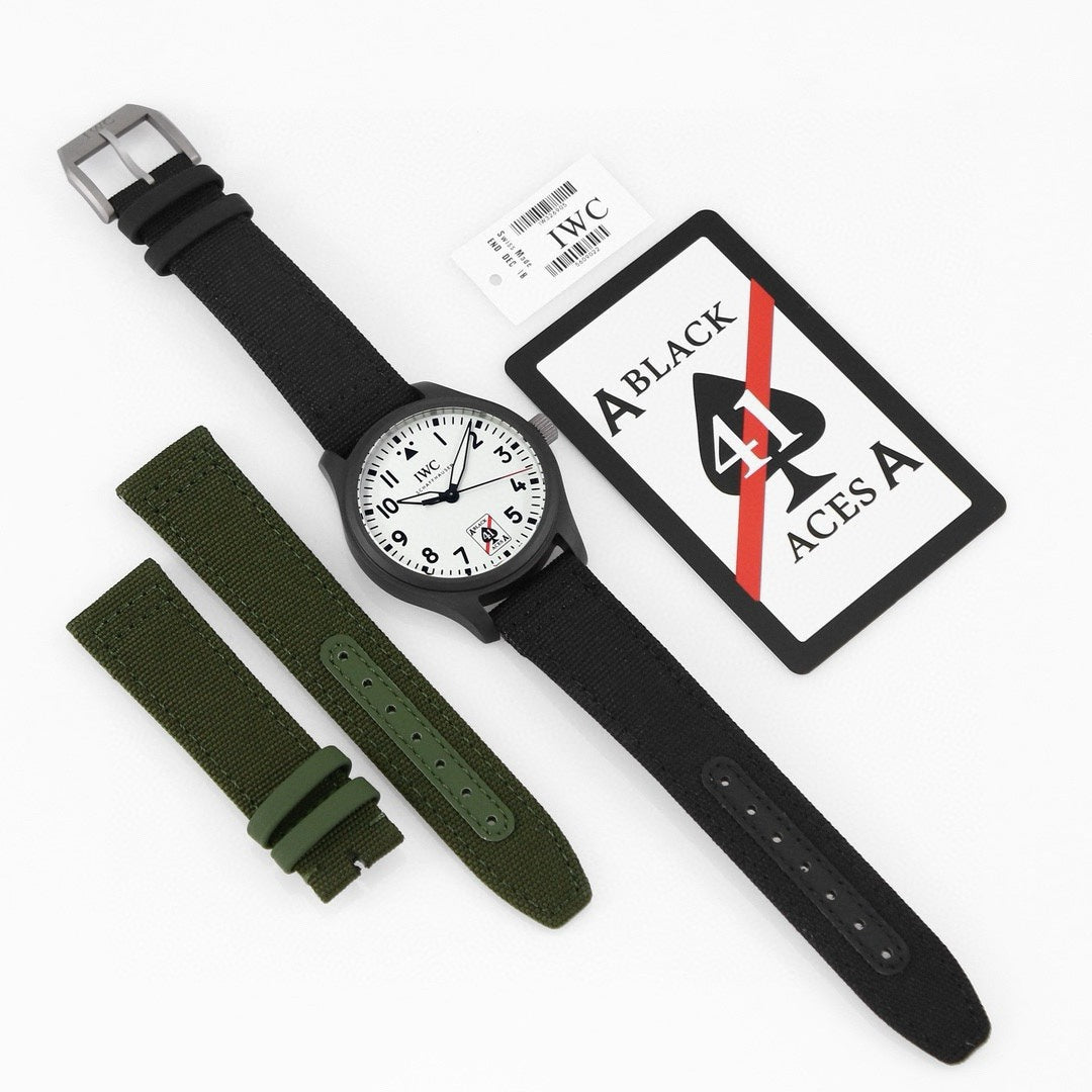IWC Pilot’s Watch Automatic 41 Black Aces | XR Factory Full Ceramic Luminous Dial Watch