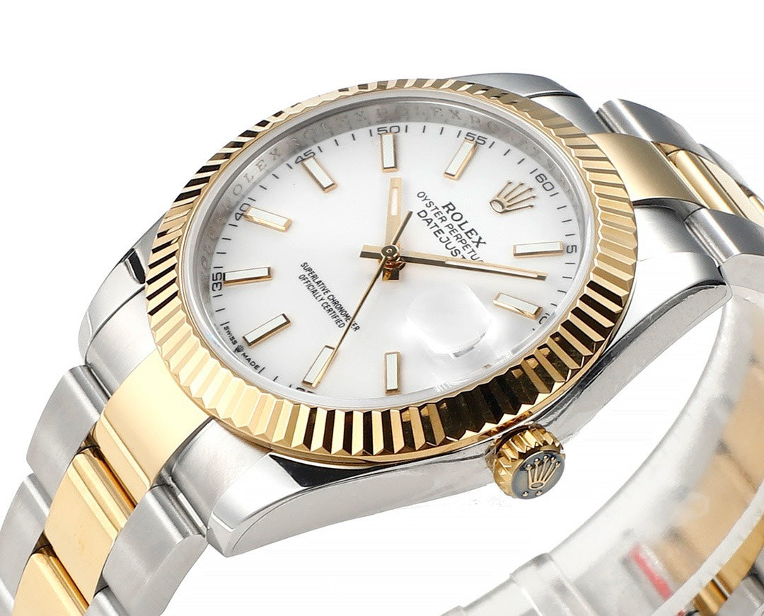 Rolex Datejust 41mm Automatic Watch 3235 Movement 72‑Hour Power Reserve Fluted Bezel