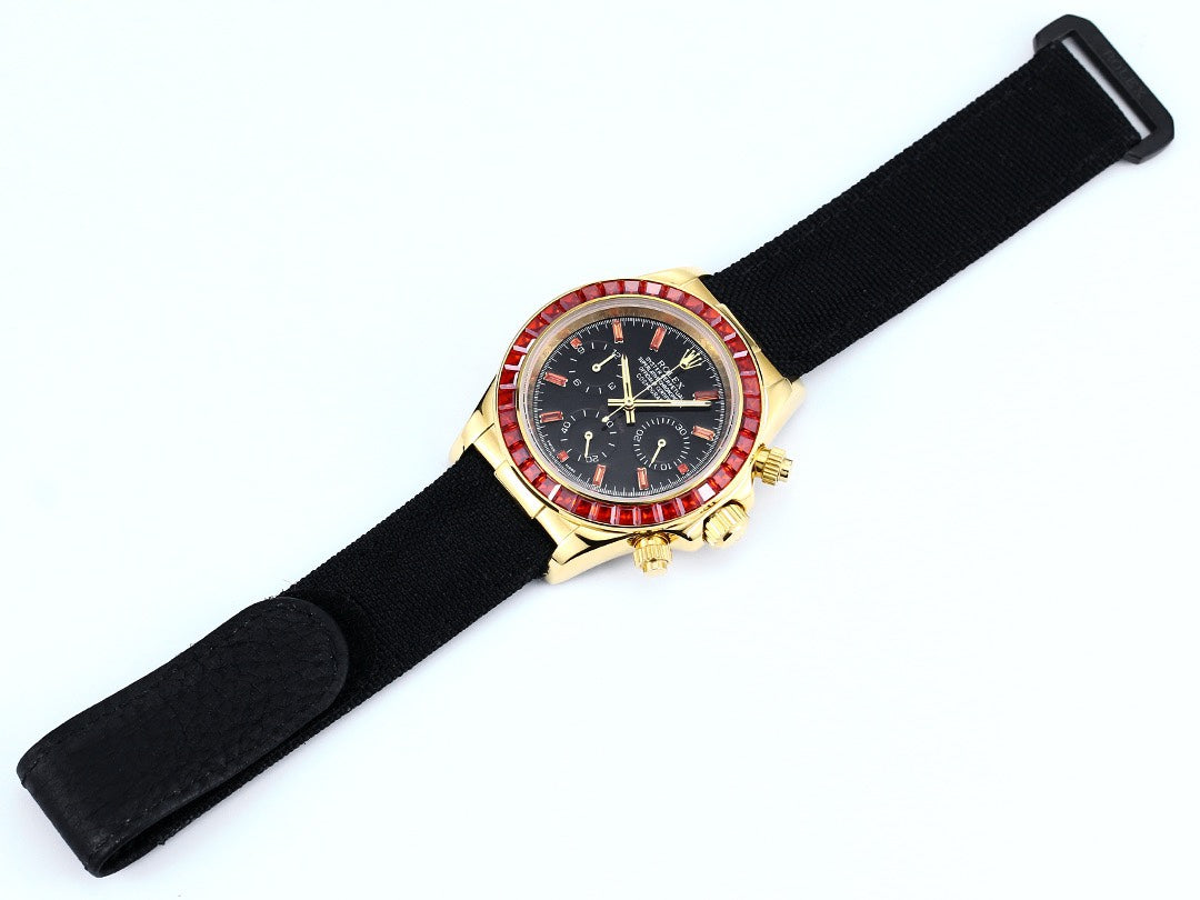 Rolex Cosmograph Daytona Super Clone Watch | Pumpkin Ruby Bezel, 43mm