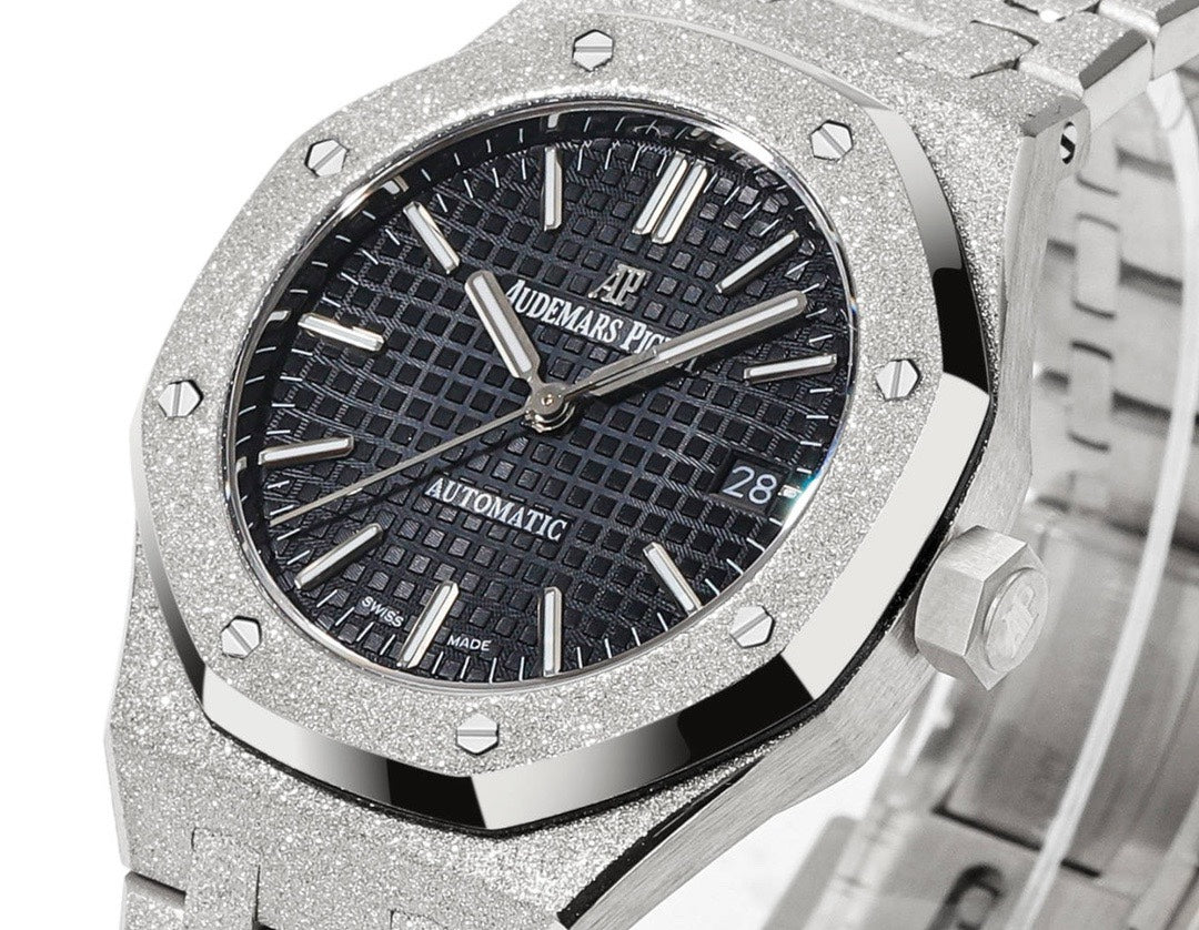 Audemars Piguet Royal Oak 37mm 15454 Frosted Gold Ladies Automatic Watch