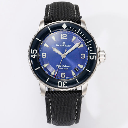 Blancpain Fifty Fathoms 45mm Automatic Diver Watch | Canvas Strap
