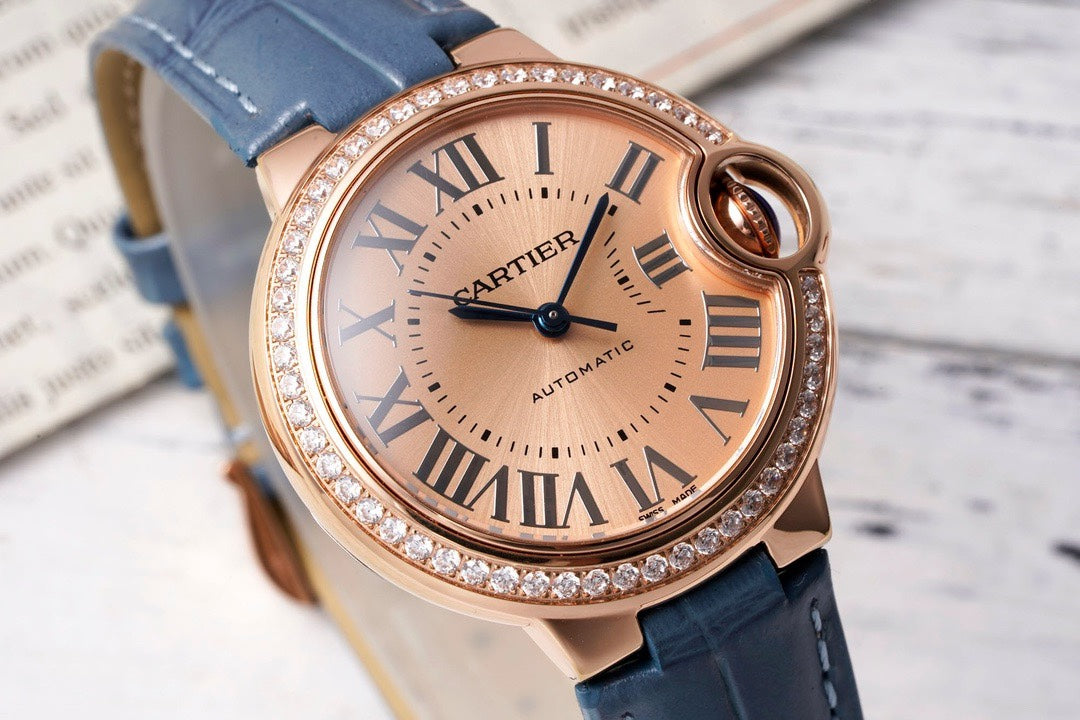 Cartier Ballon Bleu AF Upgraded 33mm Women Automatic Wristwatch