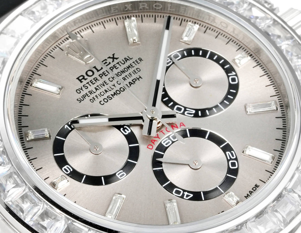 Rolex Cosmograph Daytona 40mm N+ Factory V2 Weighted Baguette Bezel Automatic Watch