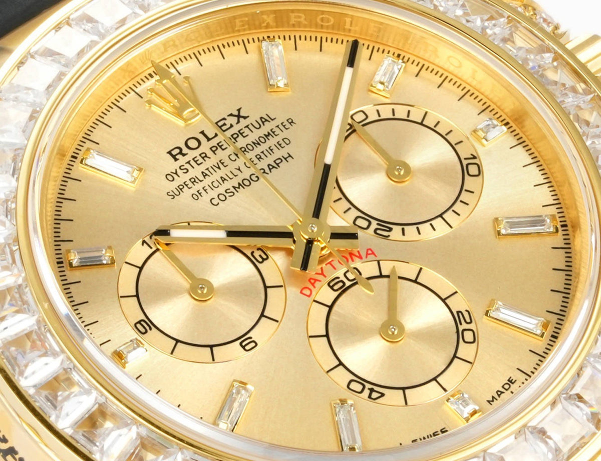 Rolex Cosmograph Daytona 40mm N+ Factory V2 Weighted Baguette Bezel Automatic Watch
