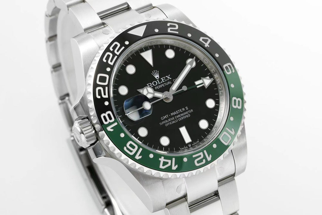 Rolex GMT Travel Watch 904L Steel Cal.3285 Movement