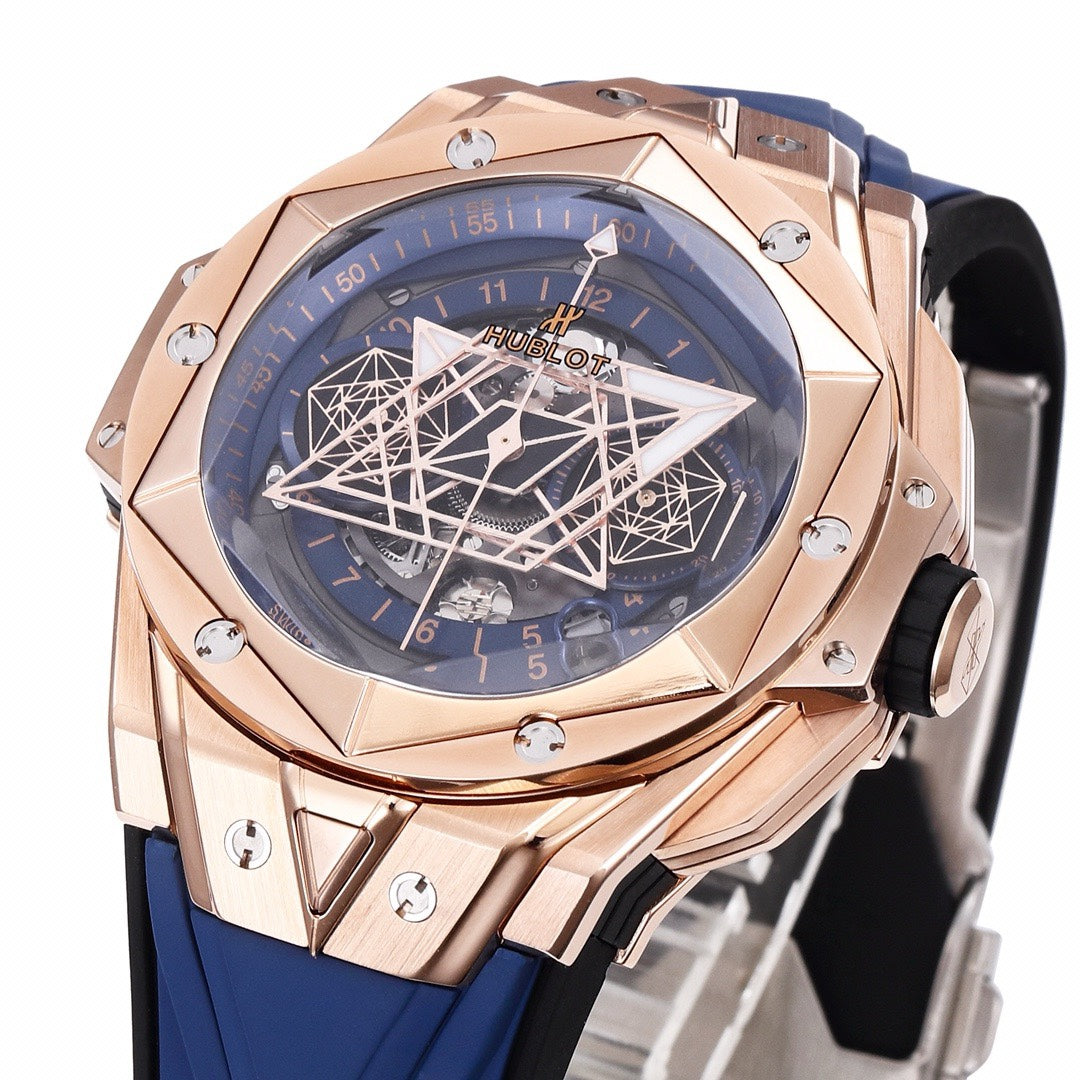 HUBLOT Big Bang Sang Bleu II Watch | BBF Super Clone Titanium Automatic Chronograph Wristwatch