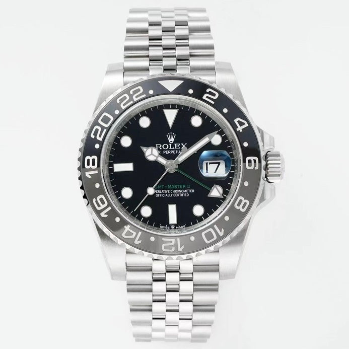 Rolex GMT Travel Watch 904L Steel Cal.3285 Movement