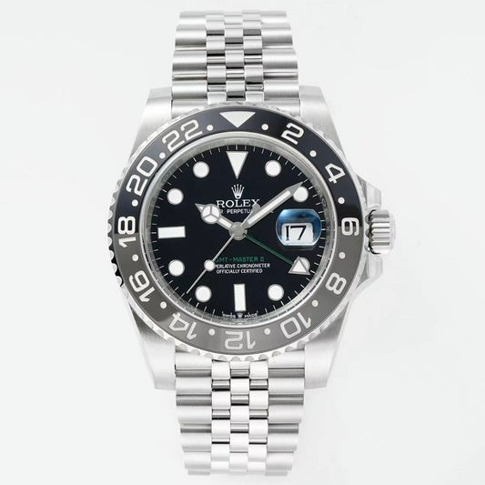 Rolex GMT Travel Watch 904L Steel Cal.3285 Movement