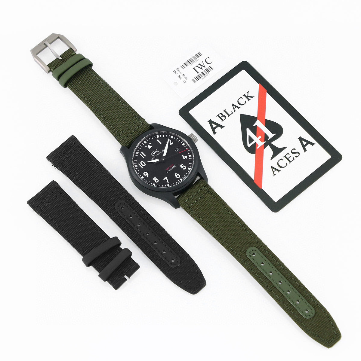 IWC Pilot’s Watch Automatic 41 Black Aces | XR Factory Full Ceramic Luminous Dial Watch