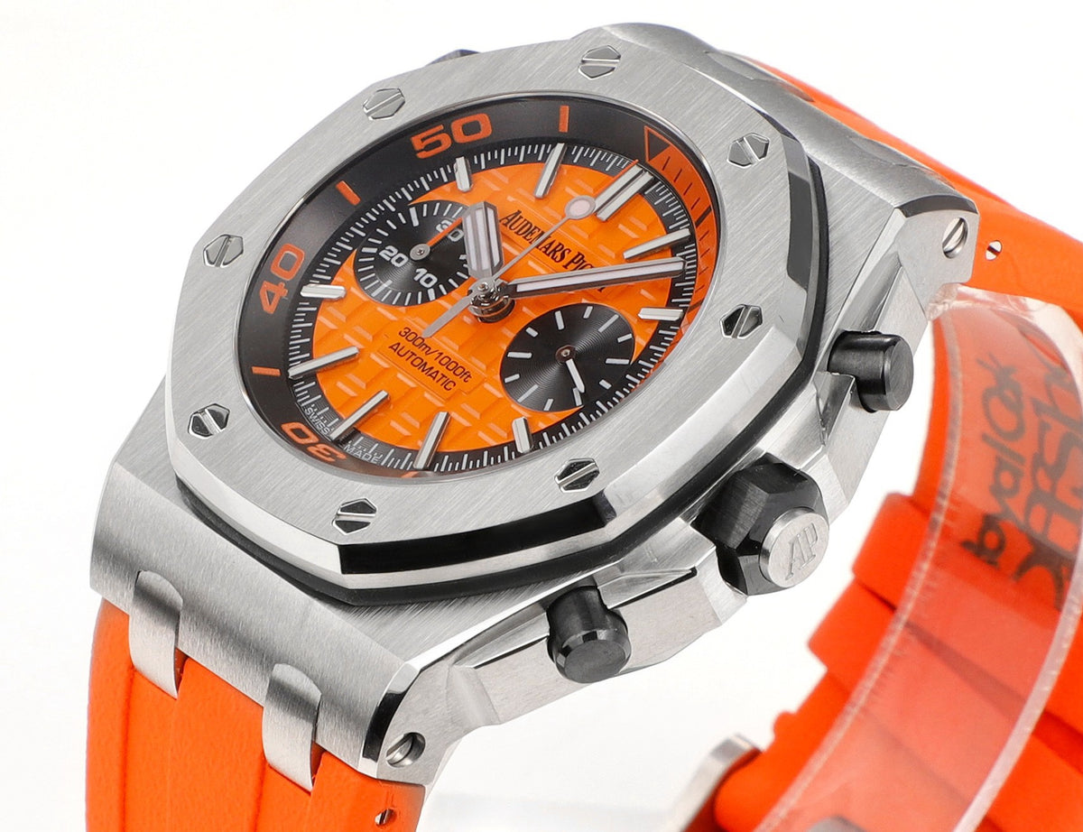Audemars Piguet Royal Oak Offshore Chronograph 42mm | Cal.3124 Automatic Watch Rubber Strap