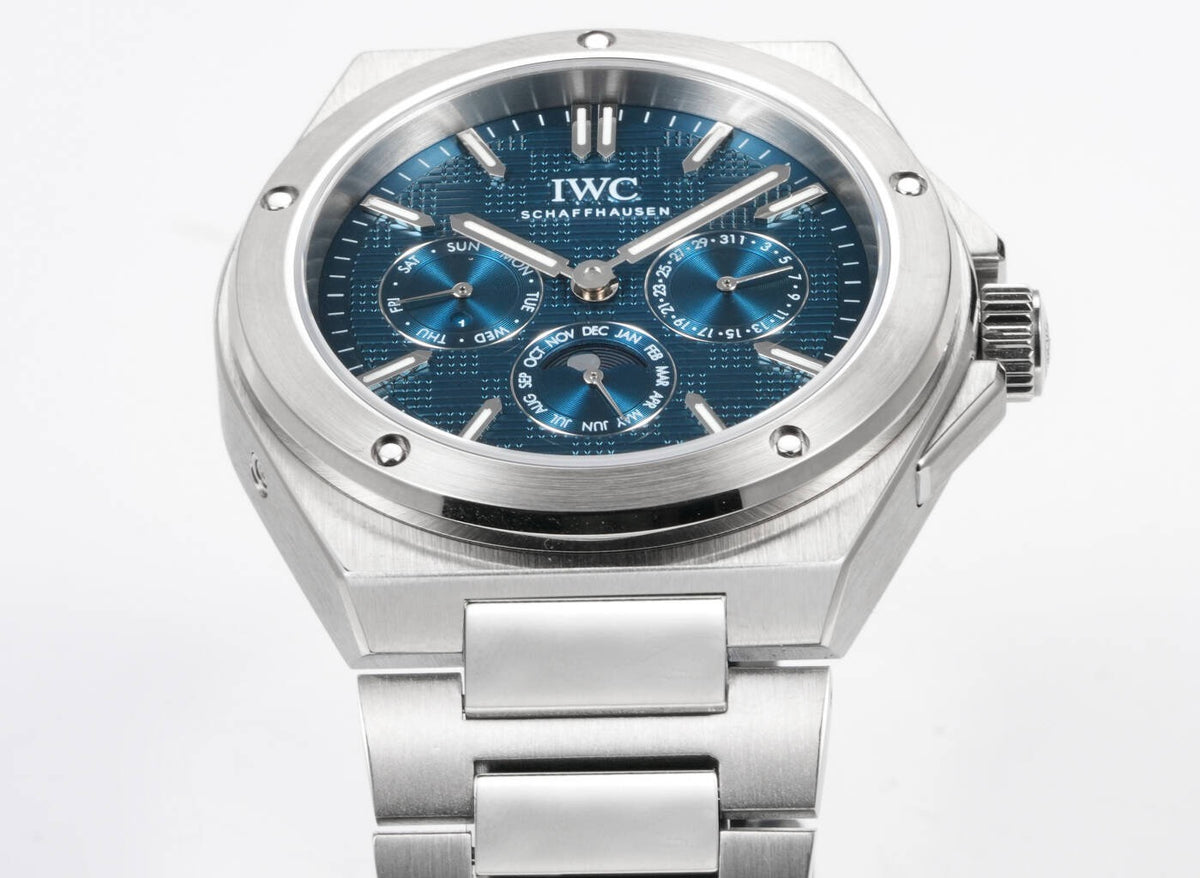 IWC Ingenieur Perpetual Calendar 41.6mm | Gérald Genta Classic Design Luxury Watch‑Blue Dial