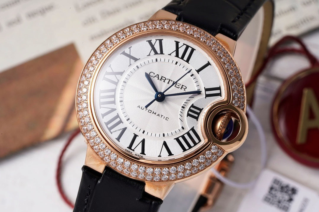 Cartier Ballon Bleu AF Upgraded 33mm Women Automatic Wristwatch