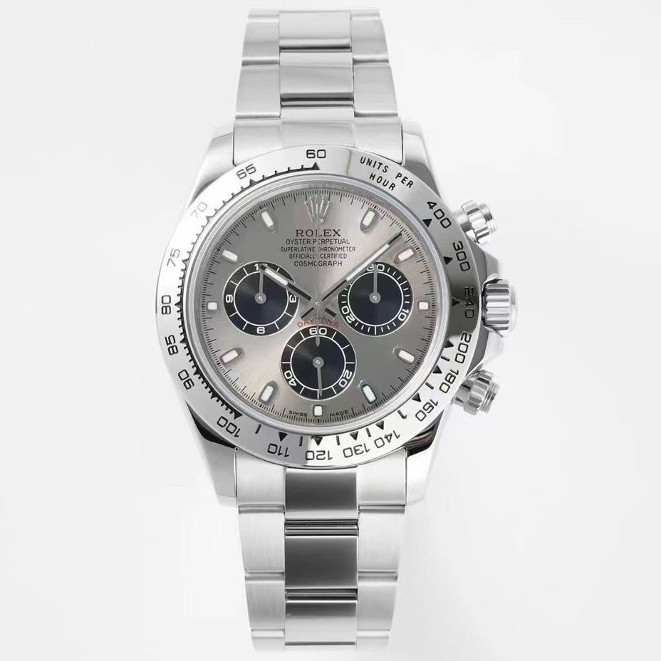 Rolex Cosmograph Daytona Chronograph Watch 40mm 904L Steel Ceramic Bezel Custom 7750 Movement