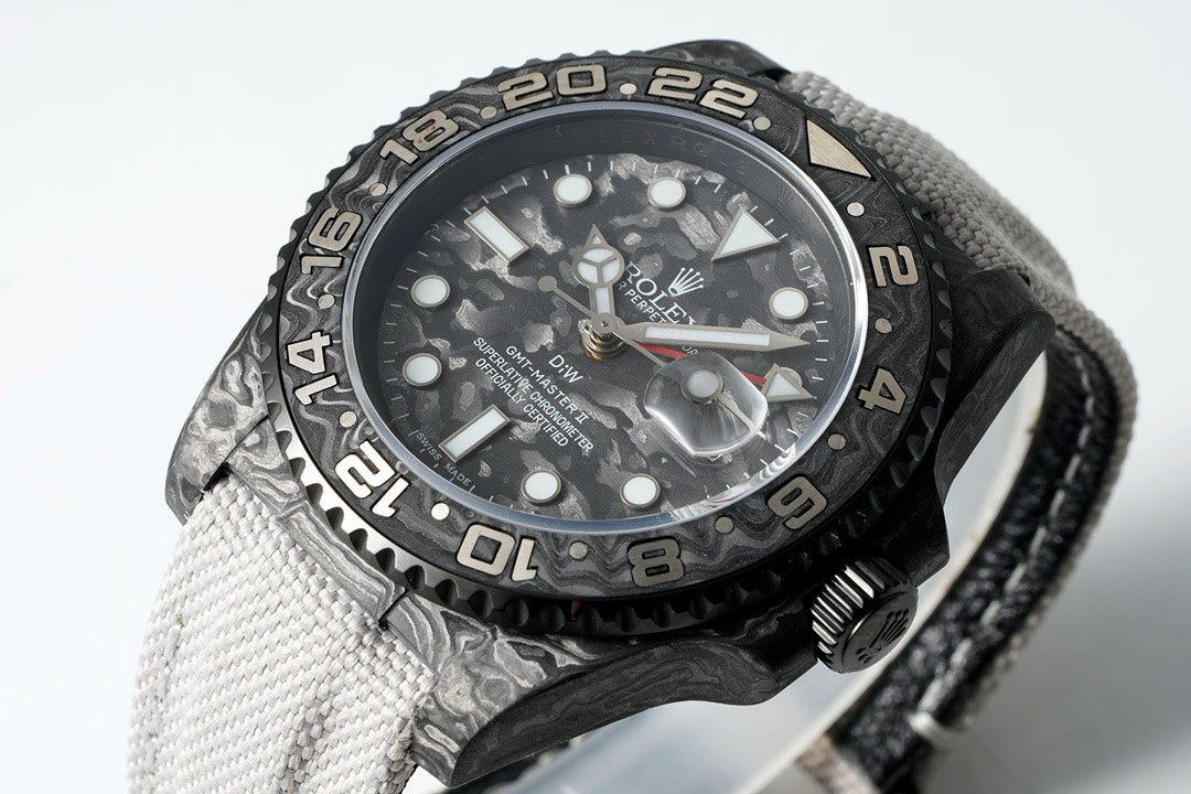 Rolex GMT-Master II Carbon Watch | Cal.3186 Automatic Movement, Forged Carbon Case